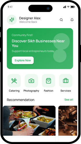Sikhs for Business App - Home